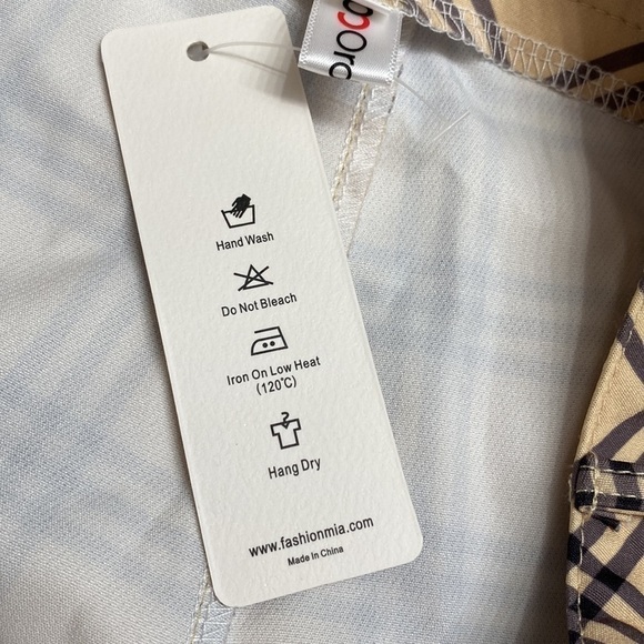 🆕 Yellow Plaid Trousers Dress Pants Small - Picture 10 of 13